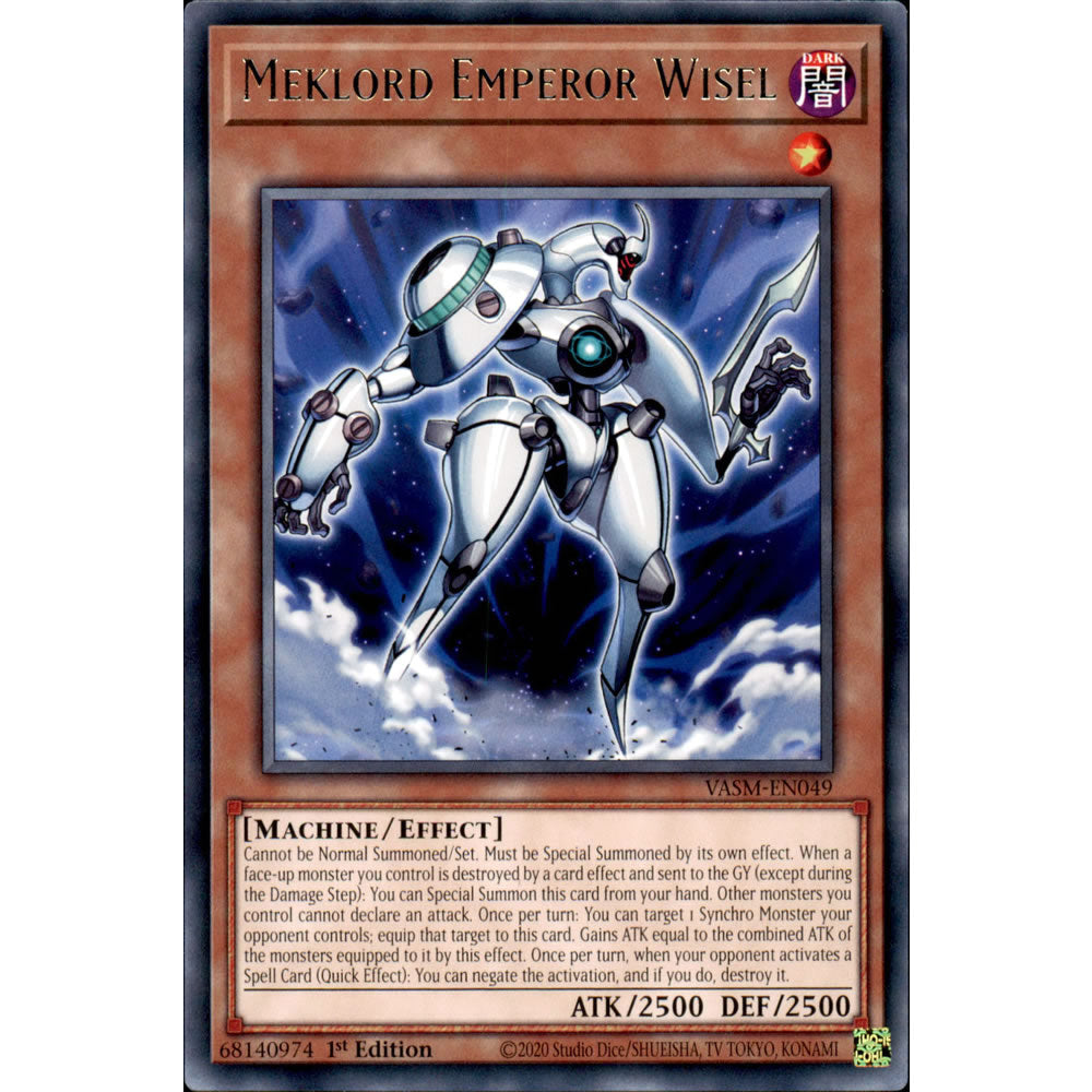 Meklord Emperor Wisel VASM-EN049 Yu-Gi-Oh! Card from the Valiant Smashers Set