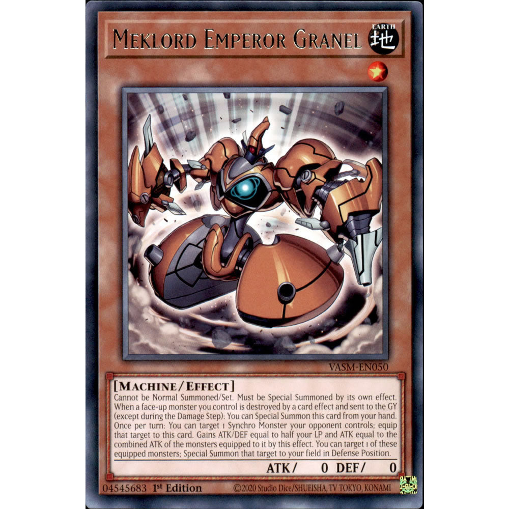 Meklord Emperor Granel VASM-EN050 Yu-Gi-Oh! Card from the Valiant Smashers Set