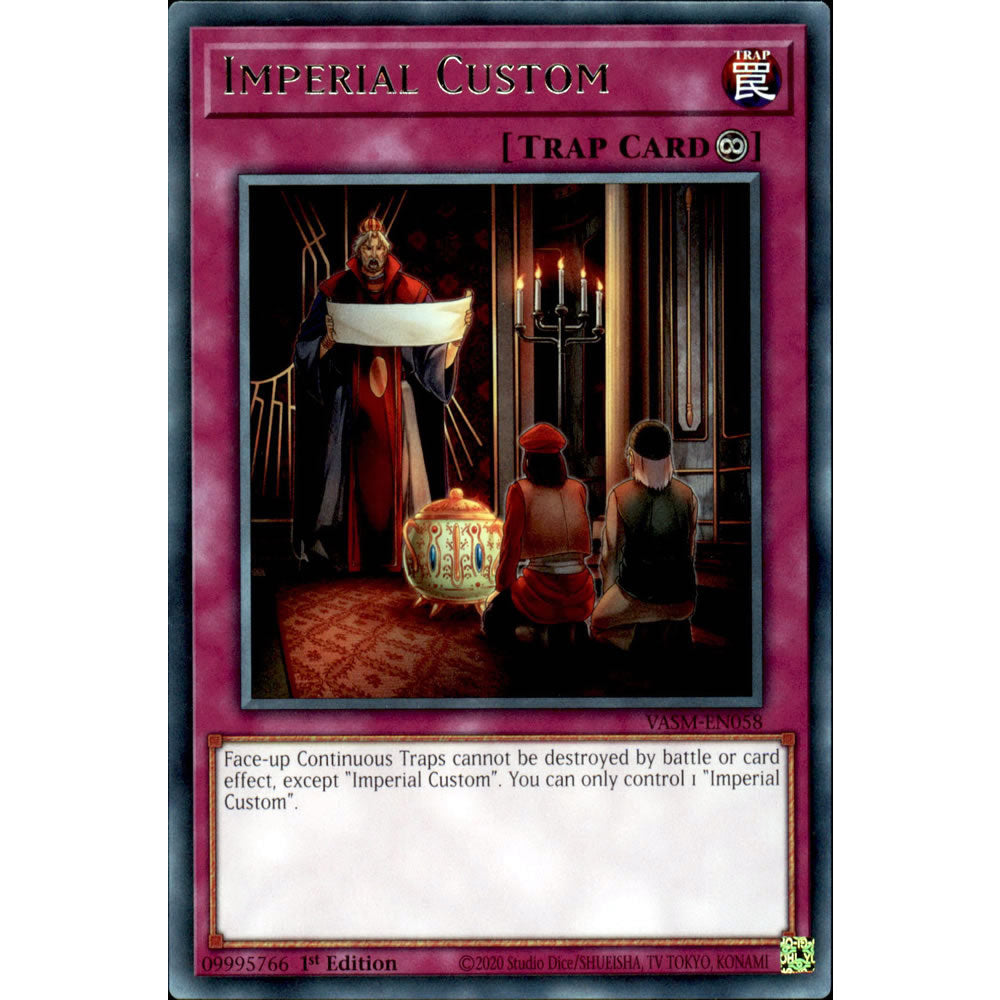 Imperial Custom VASM-EN058 Yu-Gi-Oh! Card from the Valiant Smashers Set