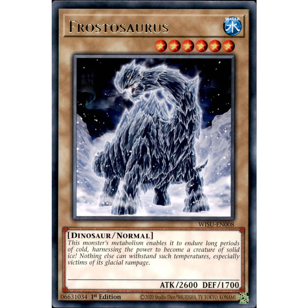 Frostosaurus WISU-EN008 Yu-Gi-Oh! Card from the Wild Survivors Set