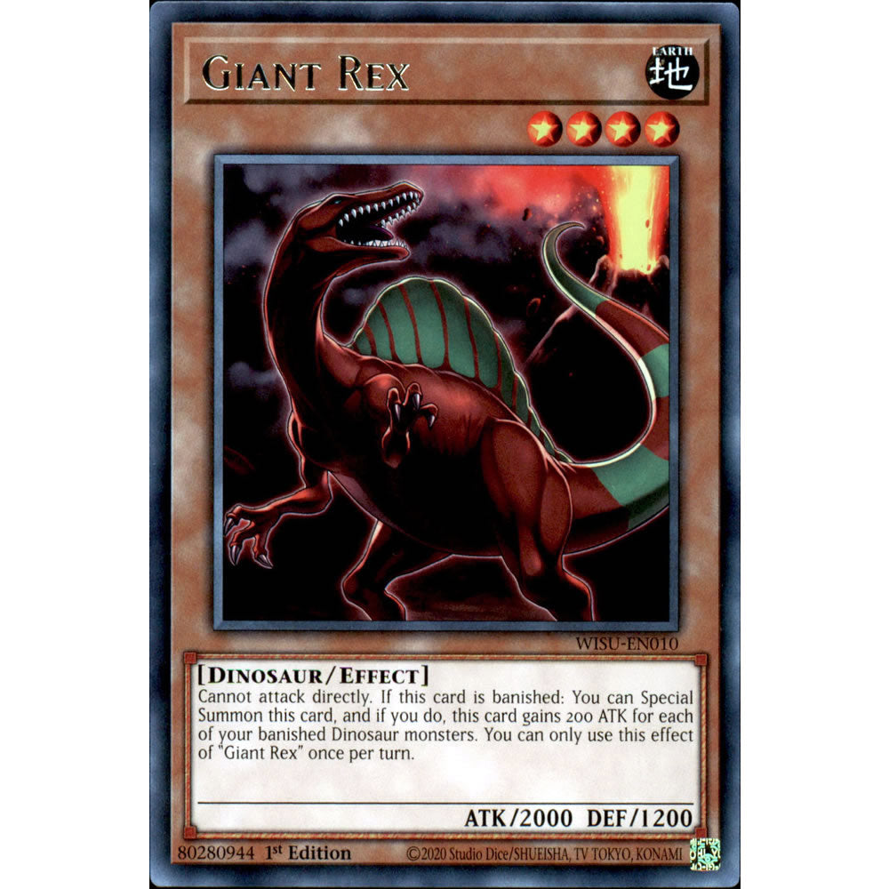 Giant Rex WISU-EN010 Yu-Gi-Oh! Card from the Wild Survivors Set