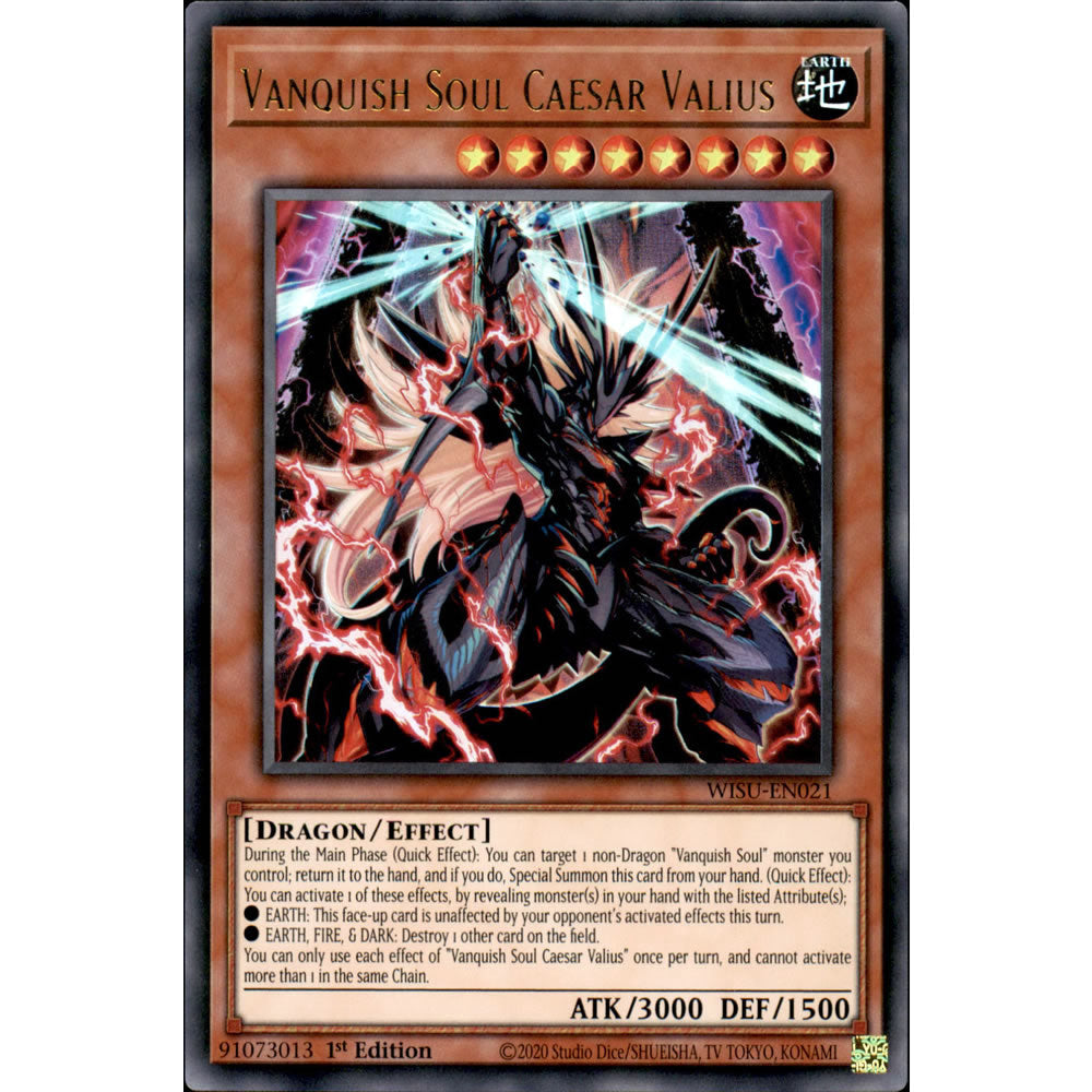 Vanquish Soul Caesar Valius WISU-EN021 Yu-Gi-Oh! Card from the Wild Survivors Set