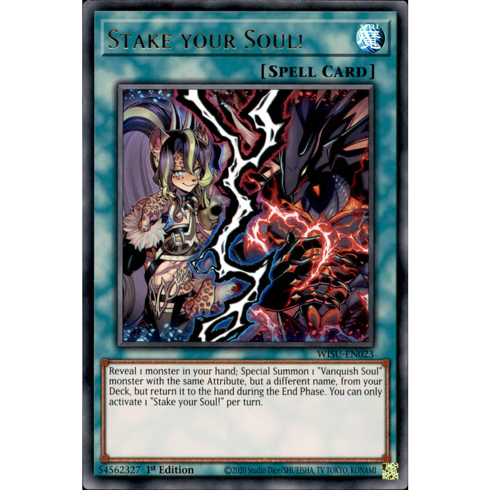 Stake your Soul! WISU-EN023 Yu-Gi-Oh! Card from the Wild Survivors Set