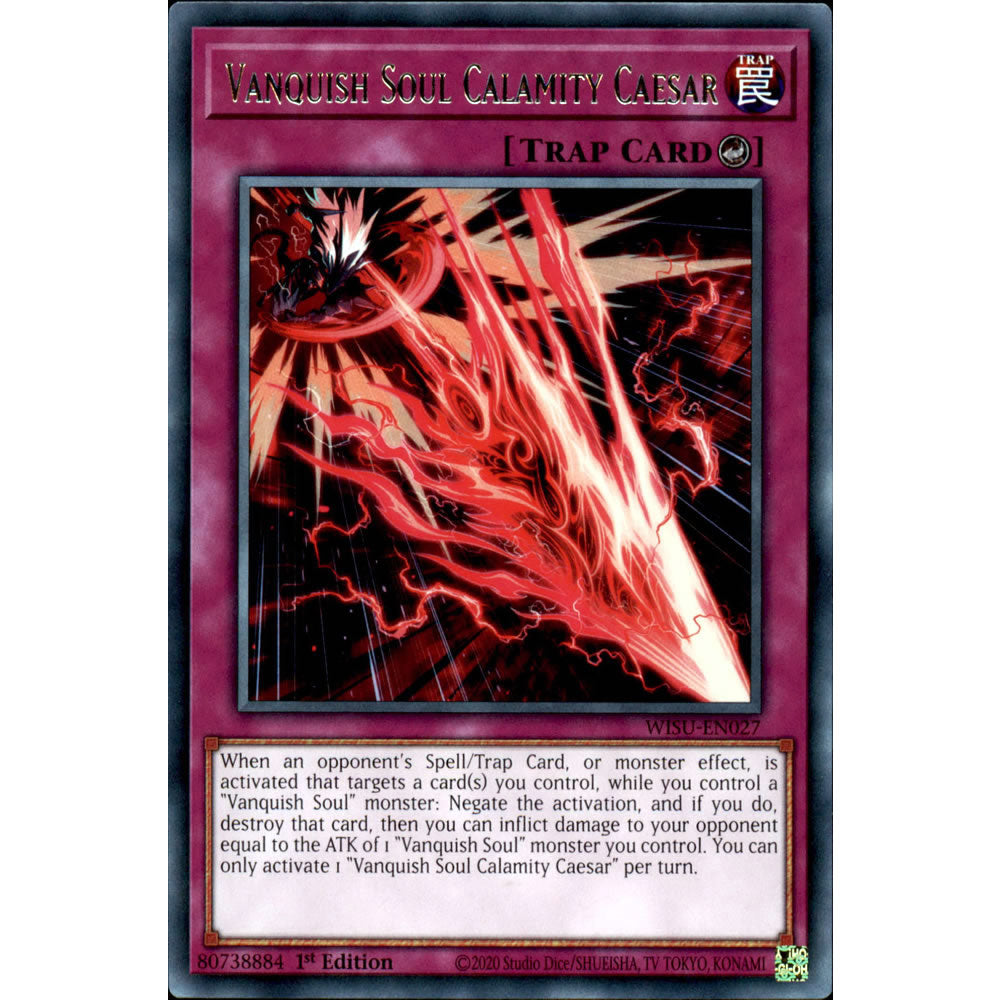 Vanquish Soul Calamity Caesar WISU-EN027 Yu-Gi-Oh! Card from the Wild Survivors Set