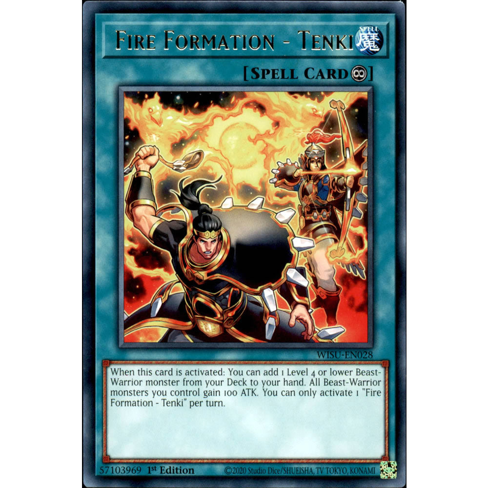 Fire Formation - Tenki WISU-EN028 Yu-Gi-Oh! Card from the Wild Survivors Set