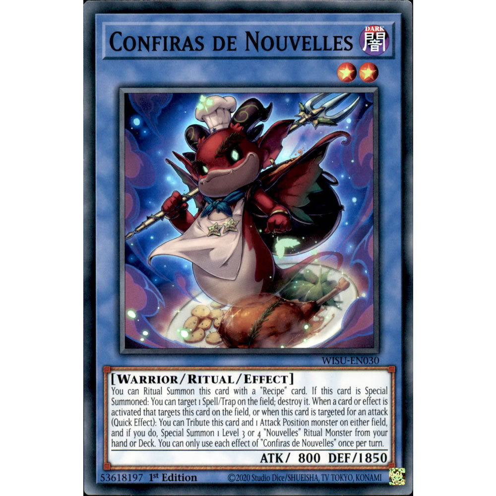 Confiras de Nouvelles WISU-EN030 Yu-Gi-Oh! Card from the Wild Survivors Set