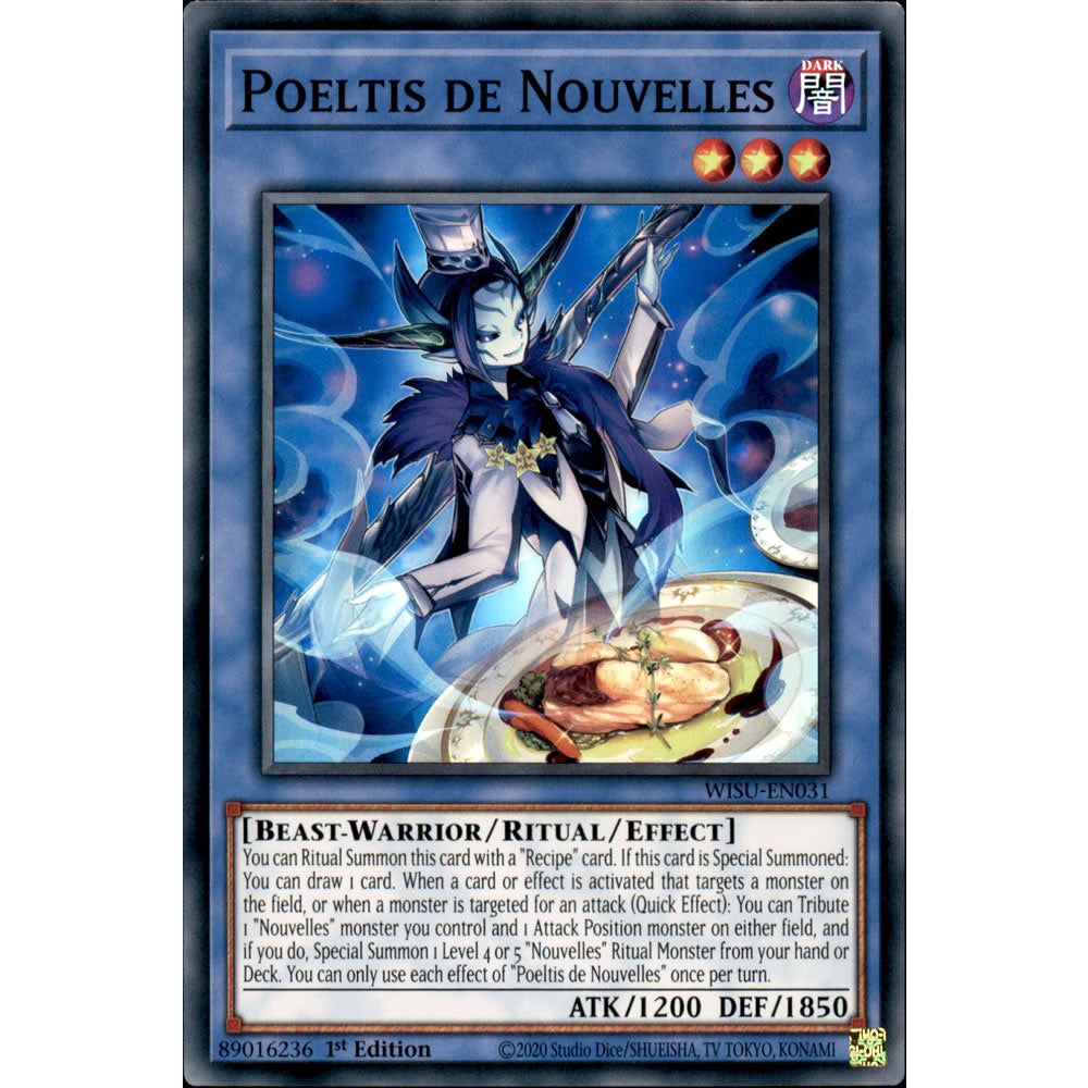 Poeltis de Nouvelles WISU-EN031 Yu-Gi-Oh! Card from the Wild Survivors Set