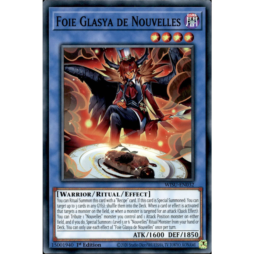 Foie Glasya de Nouvelles WISU-EN032 Yu-Gi-Oh! Card from the Wild Survivors Set