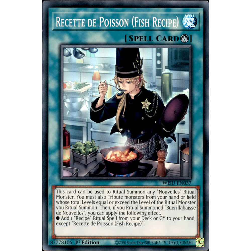 Recette de Poisson (Fish Recipe) WISU-EN037 Yu-Gi-Oh! Card from the Wild Survivors Set