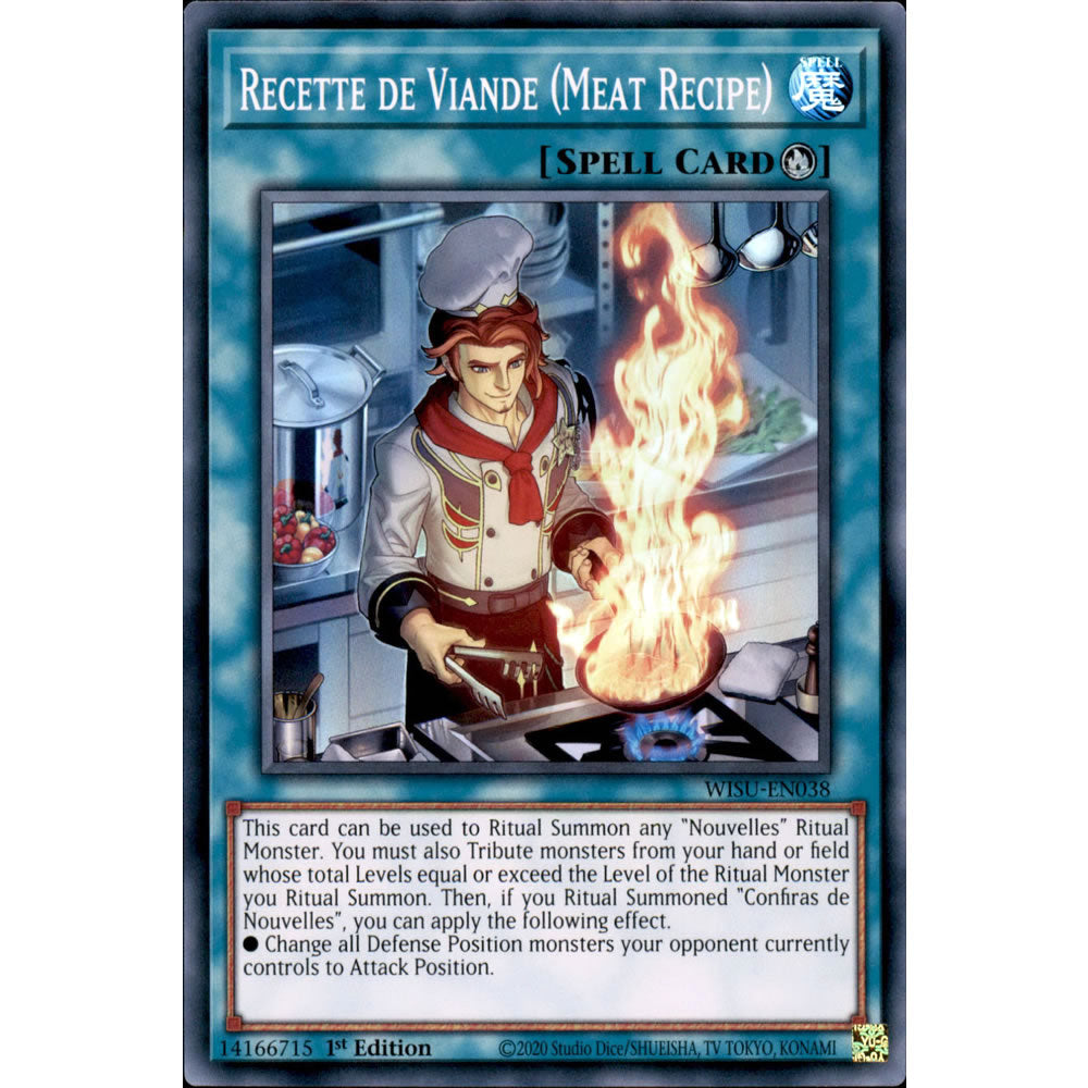 Recette de Viande (Meat Recipe) WISU-EN038 Yu-Gi-Oh! Card from the Wild Survivors Set