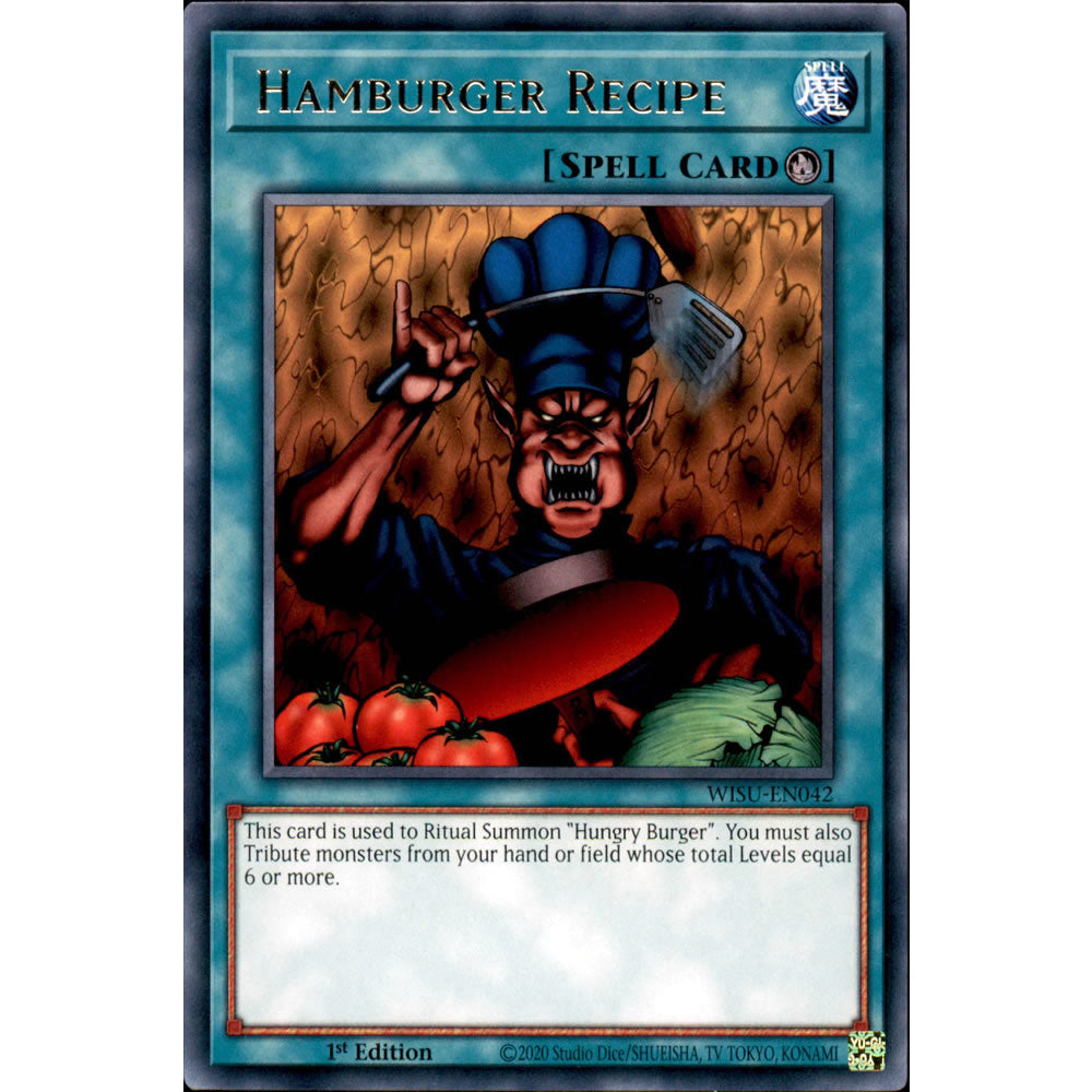 Hamburger Recipe WISU-EN042 Yu-Gi-Oh! Card from the Wild Survivors Set