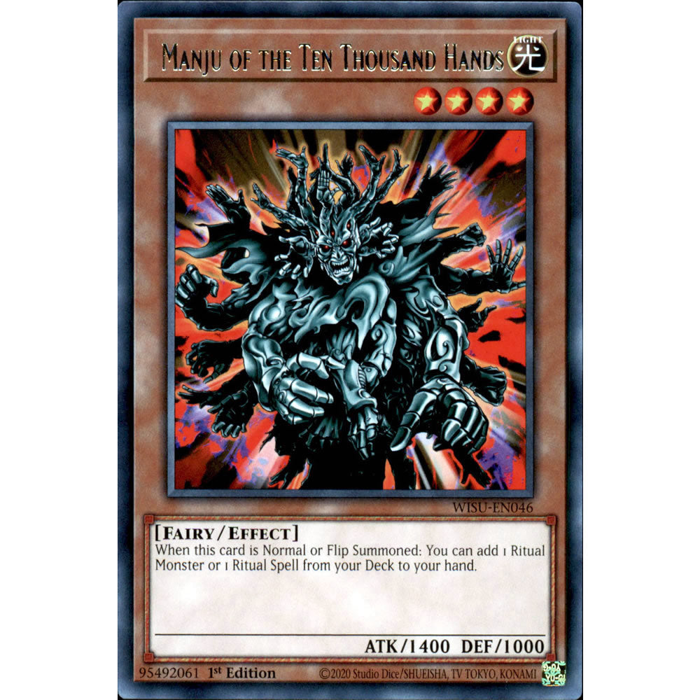 Manju of the Ten Thousand Hands WISU-EN046 Yu-Gi-Oh! Card from the Wild Survivors Set