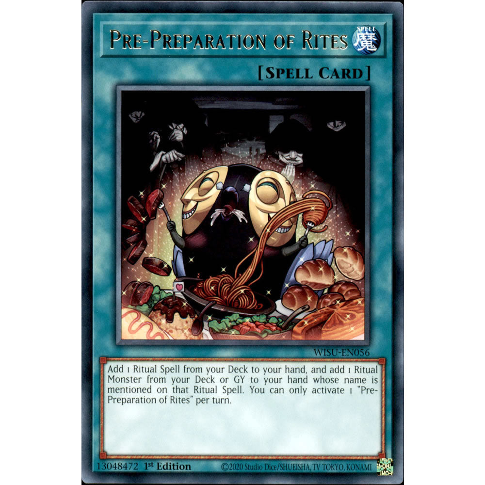 Pre-Preparation of Rites WISU-EN056 Yu-Gi-Oh! Card from the Wild Survivors Set