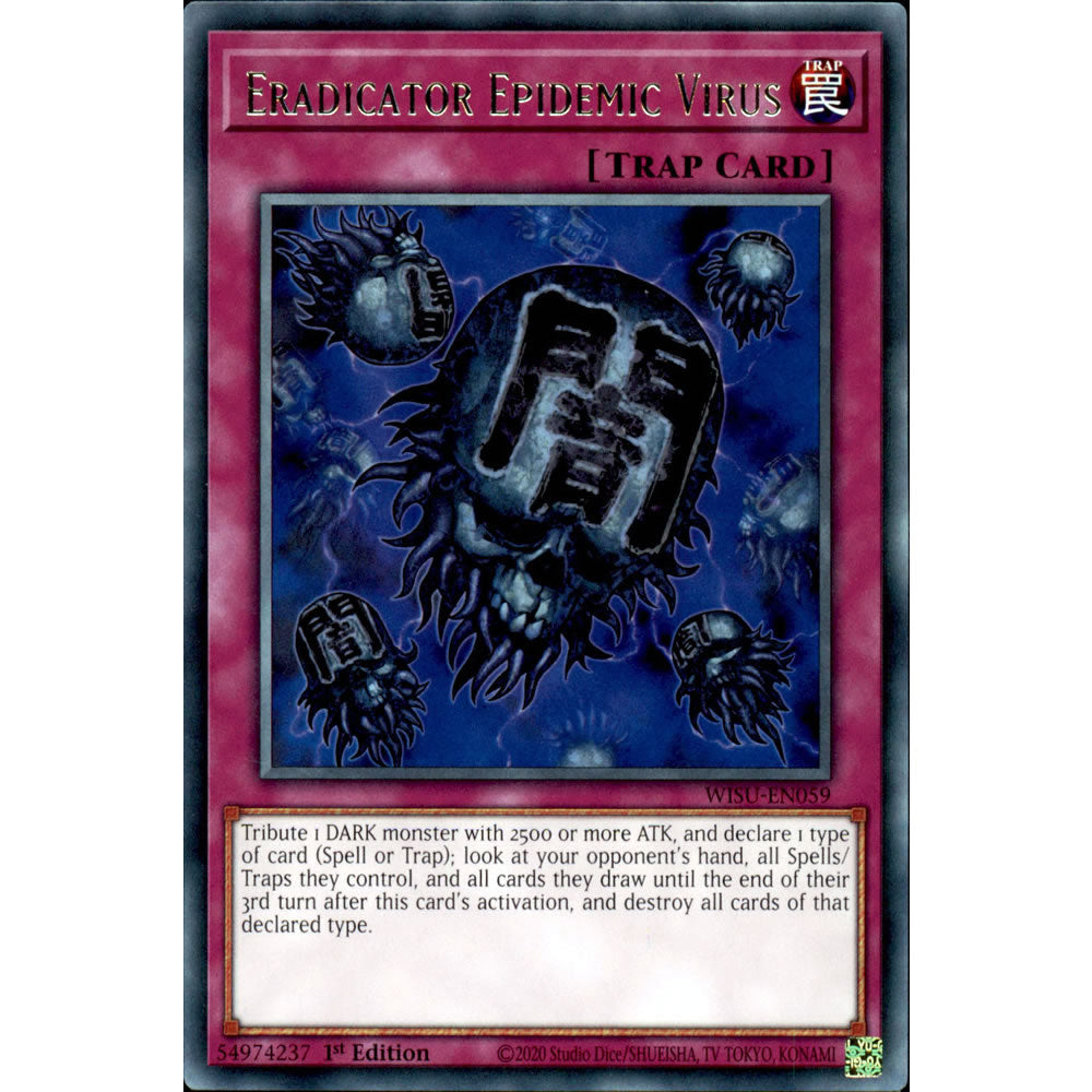 Eradicator Epidemic Virus WISU-EN059 Yu-Gi-Oh! Card from the Wild Survivors Set