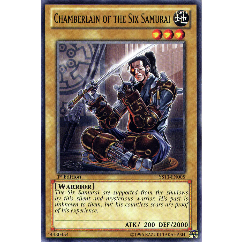 Chamberlain of the Six Samurai YS13-EN005 Yu-Gi-Oh! Card from the V for Victory Set
