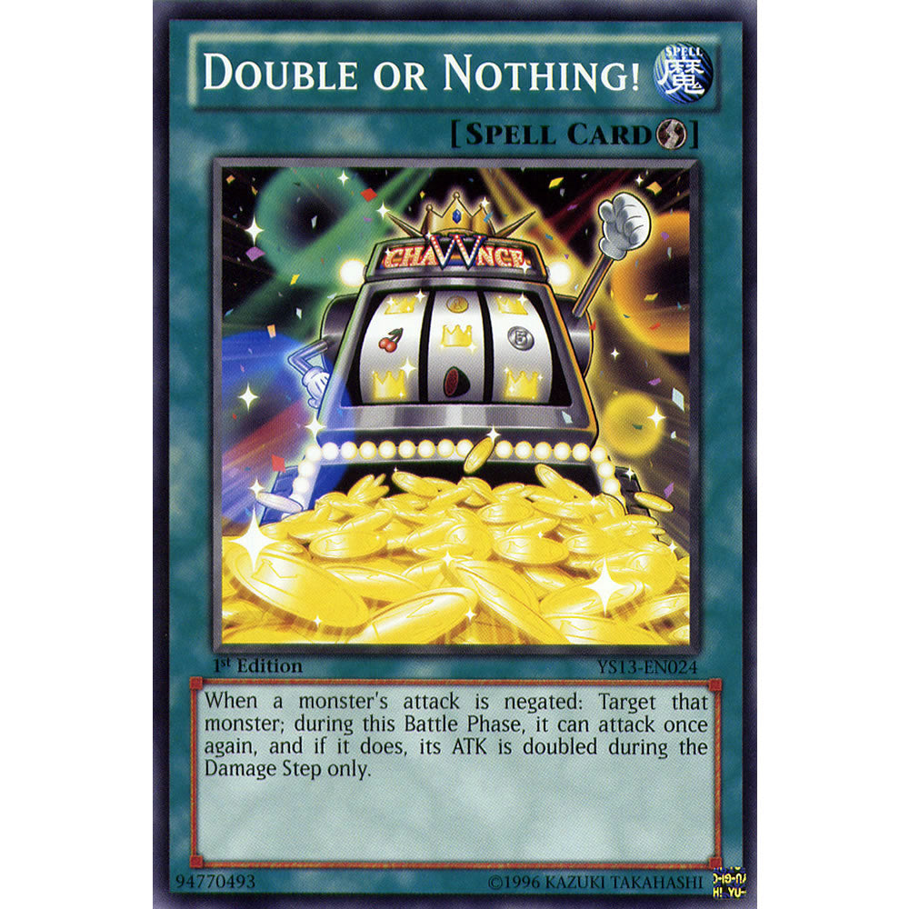 Double or Nothing ! YS13-EN024 Yu-Gi-Oh! Card from the V for Victory Set