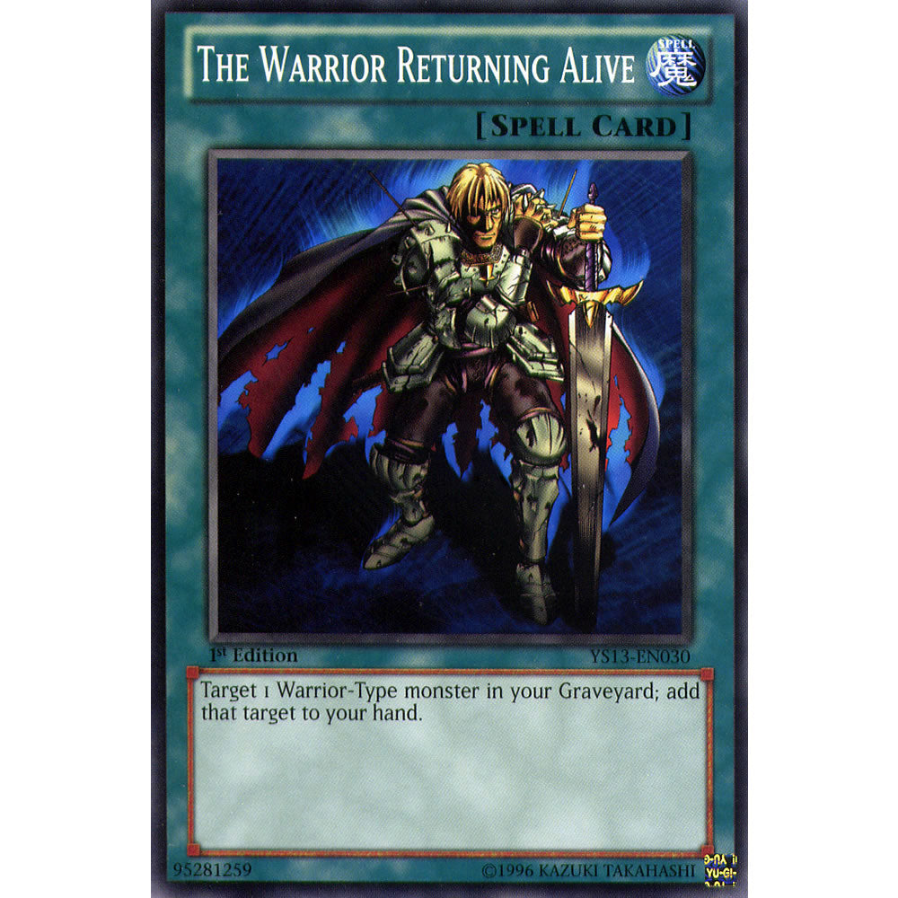 The Warrior Returning Alive YS13-EN030 Yu-Gi-Oh! Card from the V for Victory Set