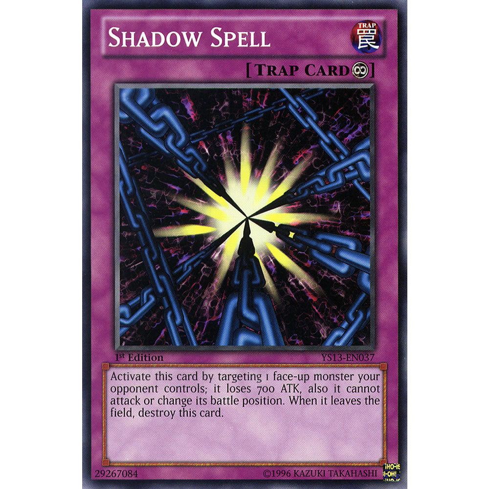 Shadow Spell YS13-EN037 Yu-Gi-Oh! Card from the V for Victory Set