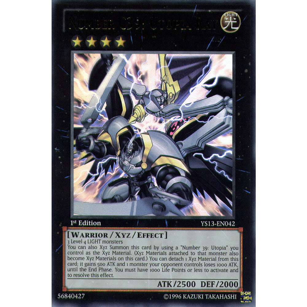 Number C39: Utopia Ray YS13-EN042 Yu-Gi-Oh! Card from the V for Victory Set