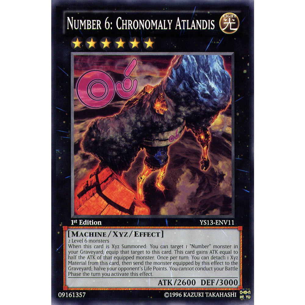 Number 6: Chronomaly Atlandis YS13-ENV11 Yu-Gi-Oh! Card from the V for Victory Set