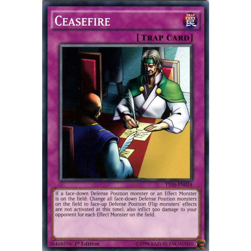Ceasefire YS16-EN034 Yu-Gi-Oh! Card from the Yuya Set