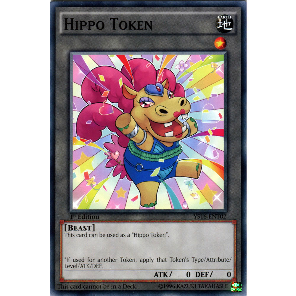 Hippo Token YS16-ENT02 Yu-Gi-Oh! Card from the Yuya Set