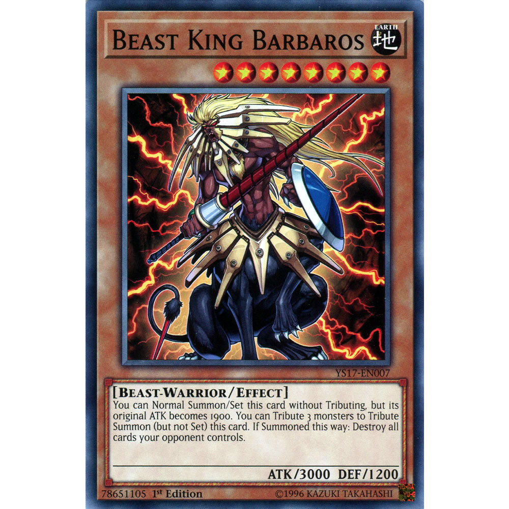 Beast King Barbaros YS17-EN007 Yu-Gi-Oh! Card from the Link Strike Set