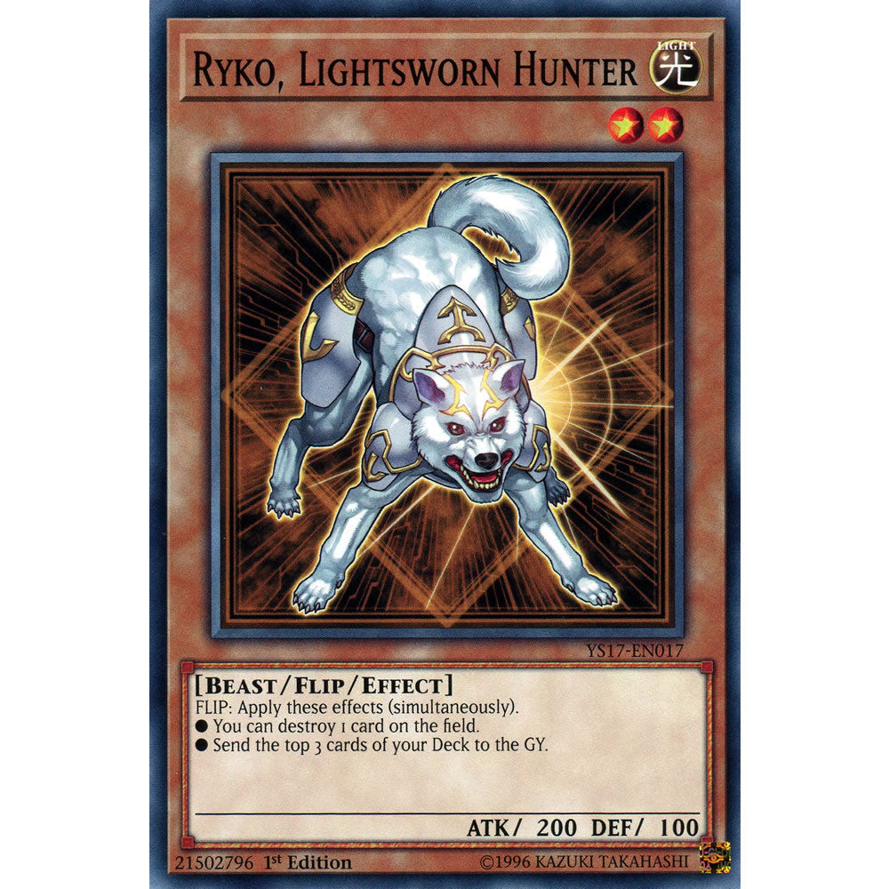 Ryko, Lightsworn Hunter YS17-EN017 Yu-Gi-Oh! Card from the Link Strike Set