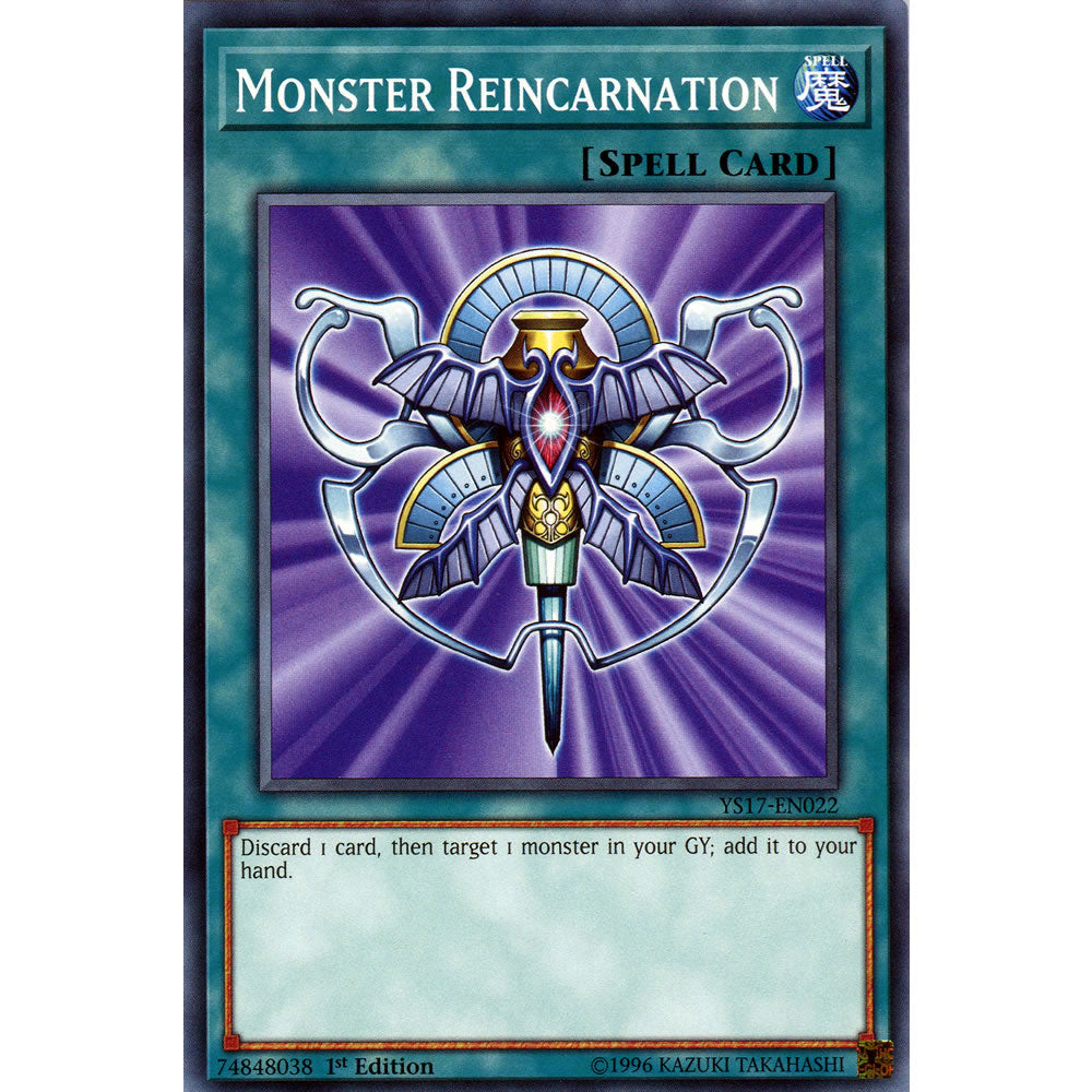 Monster Reincarnation YS17-EN022 Yu-Gi-Oh! Card from the Link Strike Set