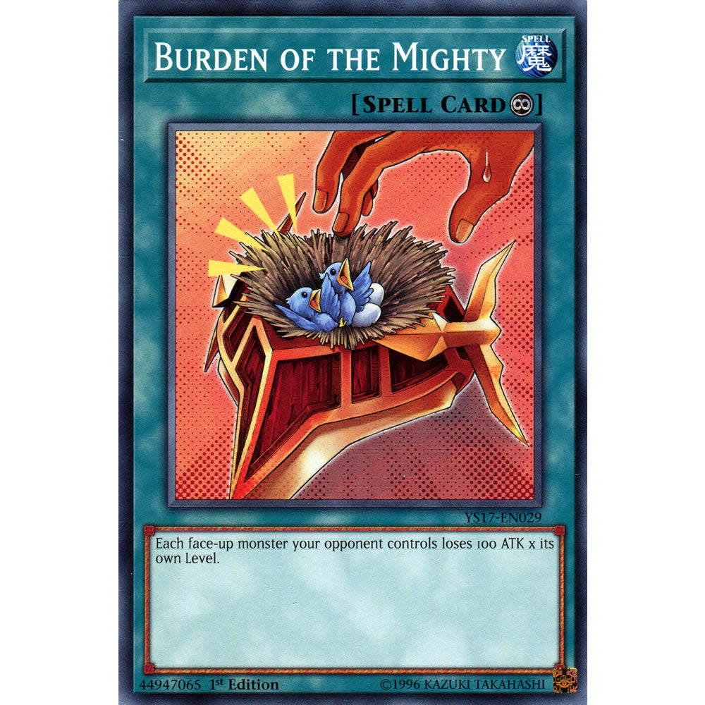 Burden of the Mighty YS17-EN029 Yu-Gi-Oh! Card from the Link Strike Set