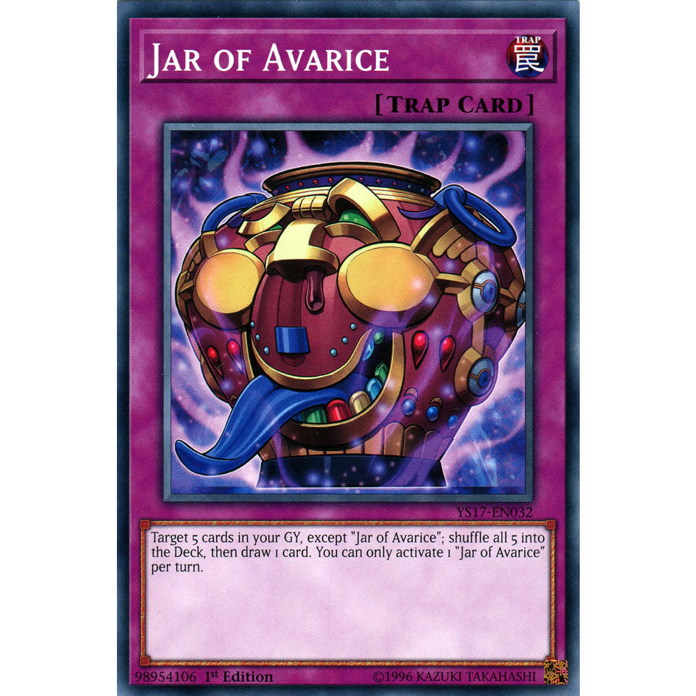 Jar of Avarice YS17-EN032 Yu-Gi-Oh! Card from the Link Strike Set