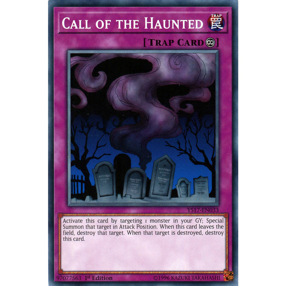 Call of the Haunted YS17-EN033 Yu-Gi-Oh! Card from the Link Strike Set