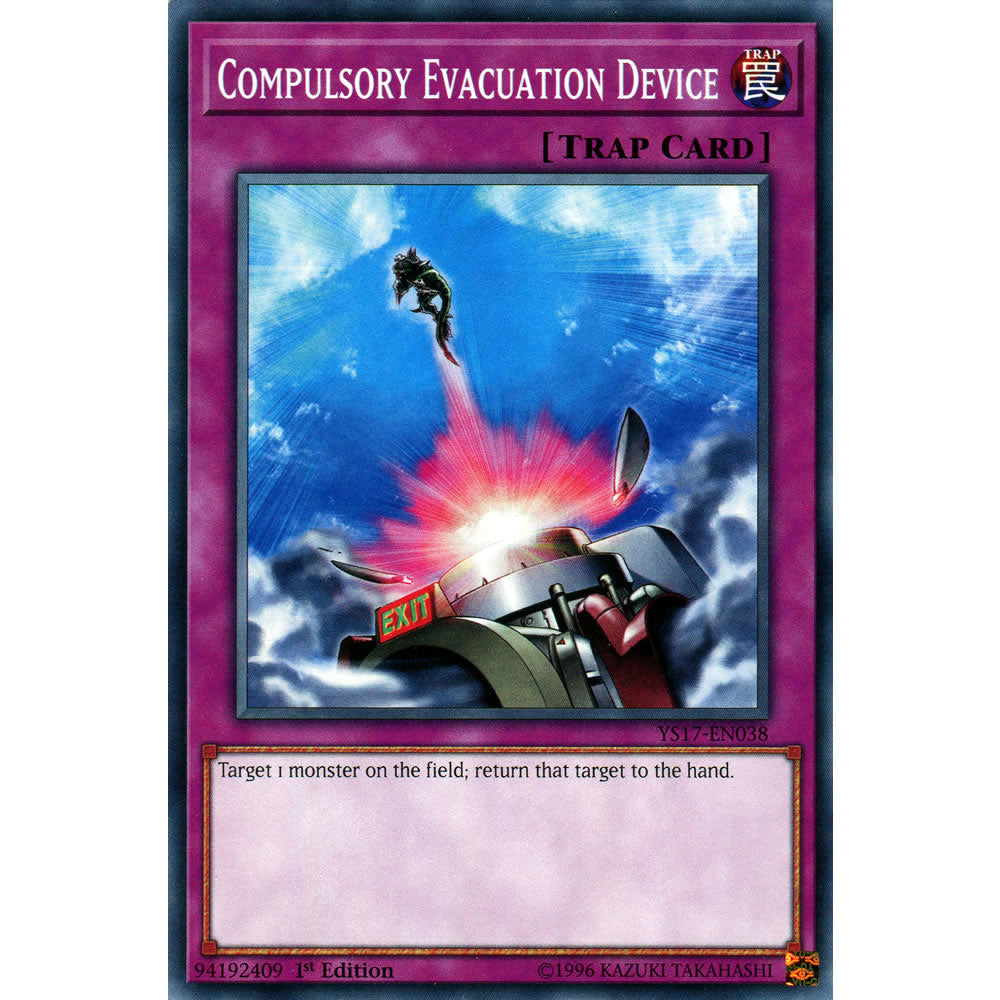 Compulsory Evacuation Device YS17-EN038 Yu-Gi-Oh! Card from the Link Strike Set