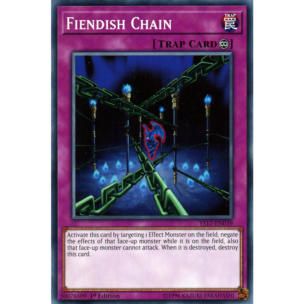 Fiendish Chain YS17-EN039 Yu-Gi-Oh! Card from the Link Strike Set