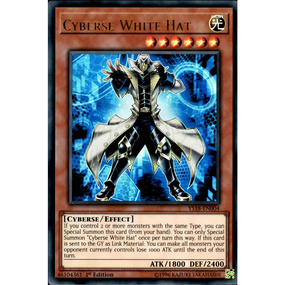Cyberse White Hat YS18-EN004 Yu-Gi-Oh! Card from the Codebreaker Set