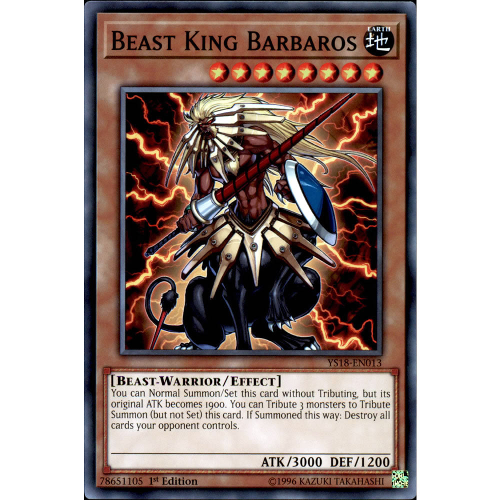Beast King Barbaros YS18-EN013 Yu-Gi-Oh! Card from the Codebreaker Set