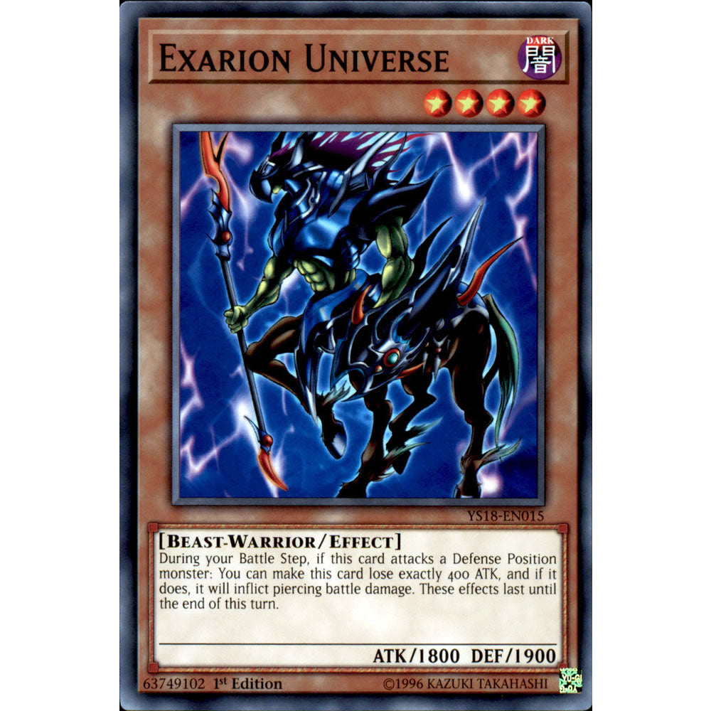 Exarion Universe YS18-EN015 Yu-Gi-Oh! Card from the Codebreaker Set