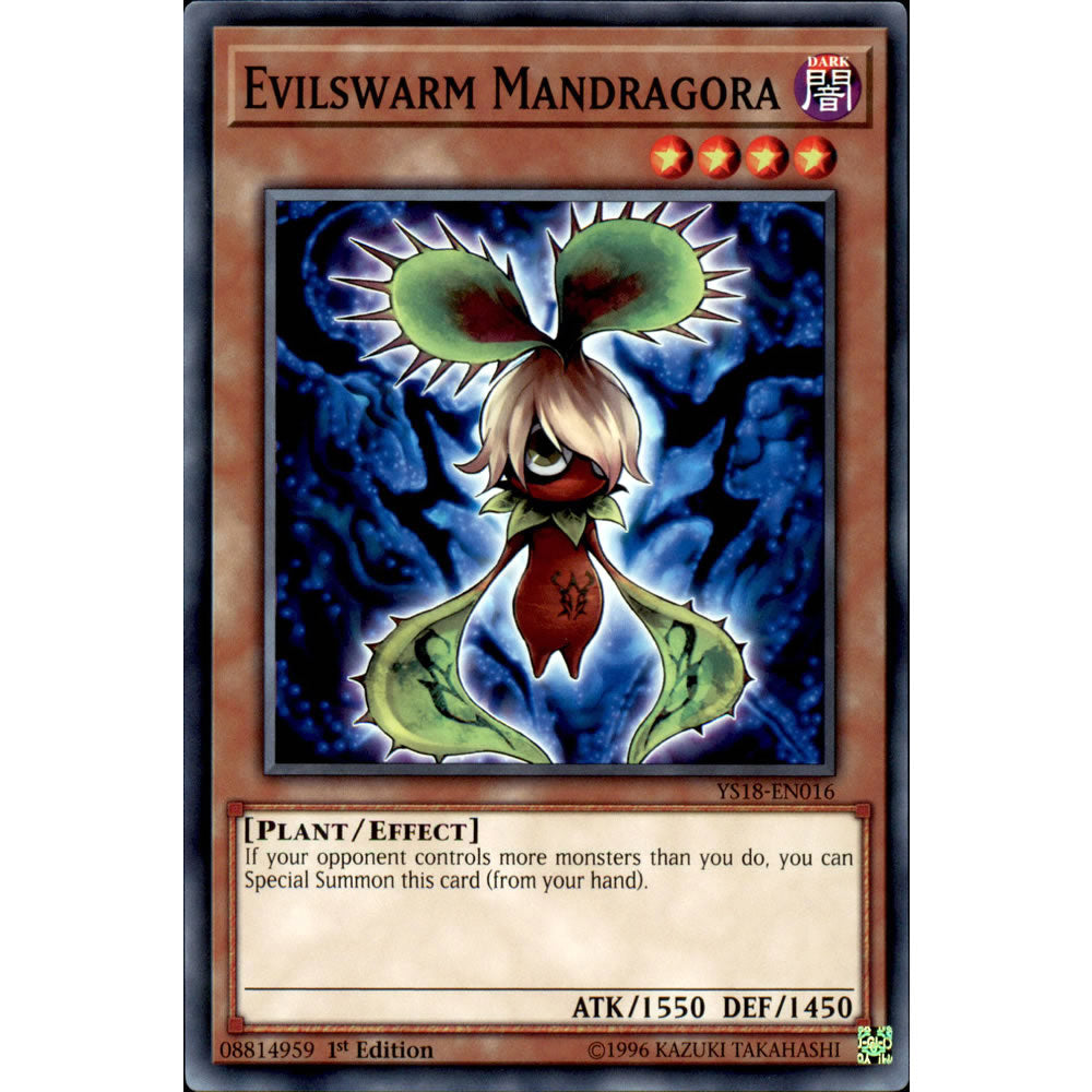 Evilswarm Mandragora YS18-EN016 Yu-Gi-Oh! Card from the Codebreaker Set
