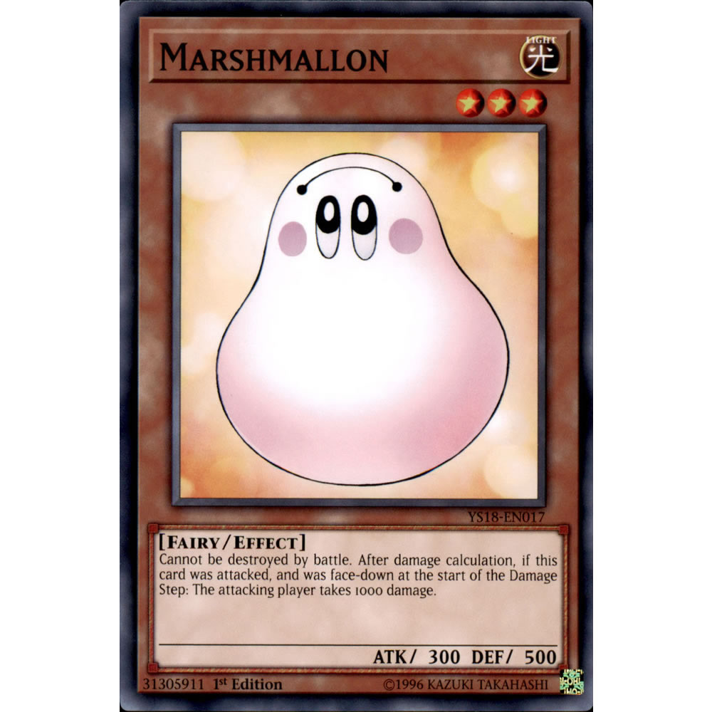 Marshmallon YS18-EN017 Yu-Gi-Oh! Card from the Codebreaker Set