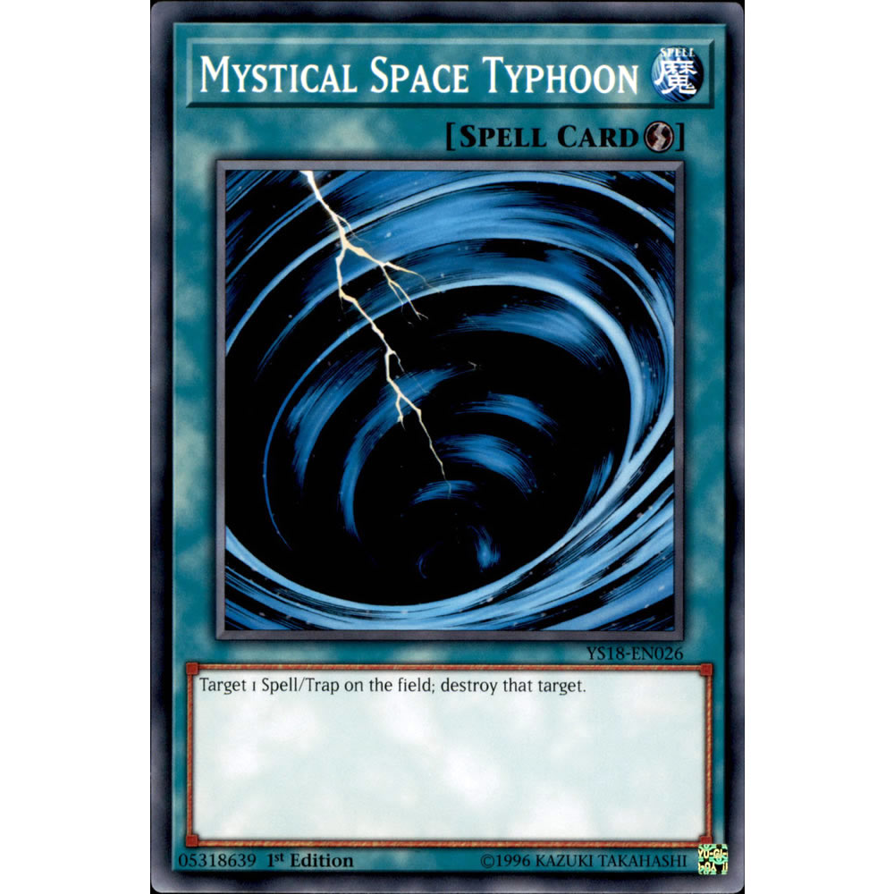 Mystical Space Typhoon YS18-EN026 Yu-Gi-Oh! Card from the Codebreaker Set