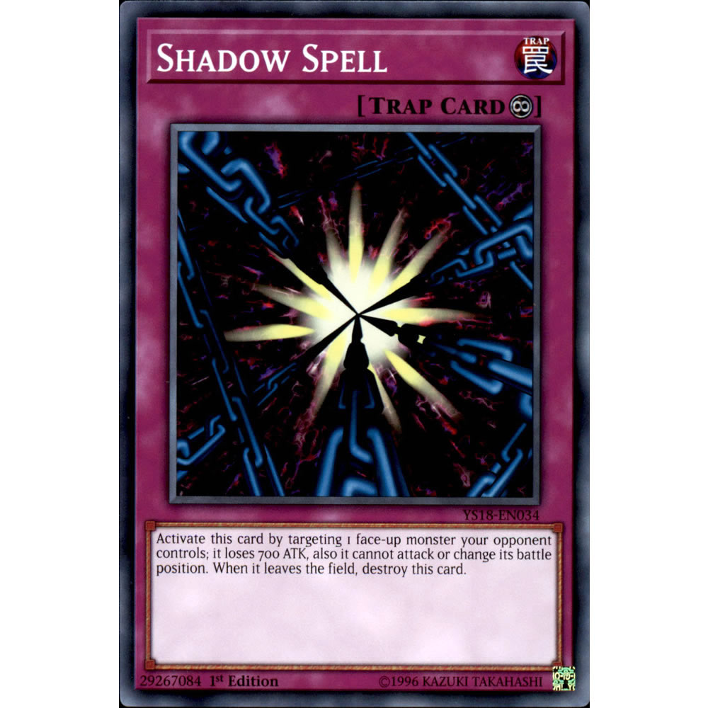Shadow Spell YS18-EN034 Yu-Gi-Oh! Card from the Codebreaker Set