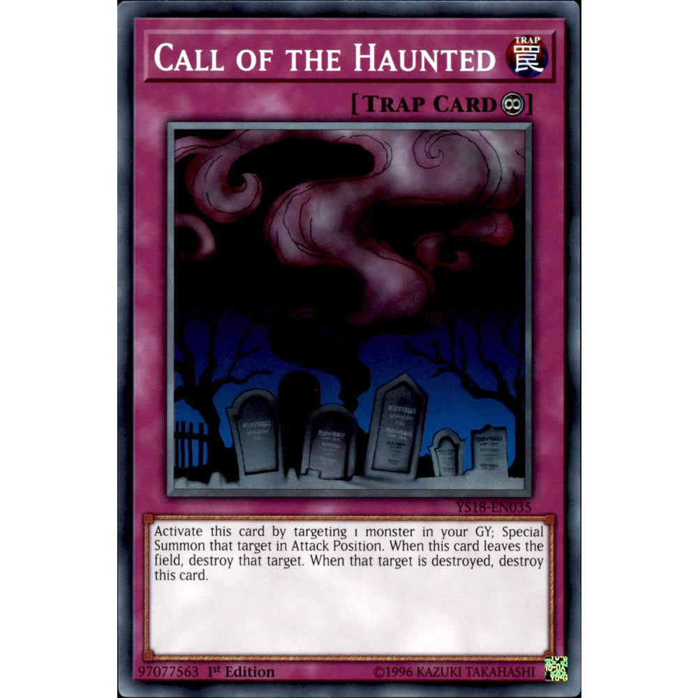 Call of the Haunted YS18-EN035 Yu-Gi-Oh! Card from the Codebreaker Set