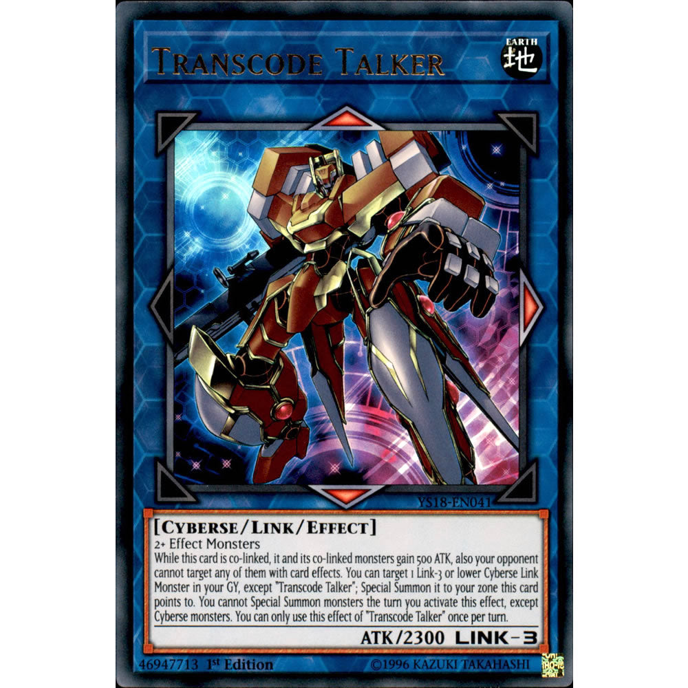 Transcode Talker YS18-EN041 Yu-Gi-Oh! Card from the Codebreaker Set