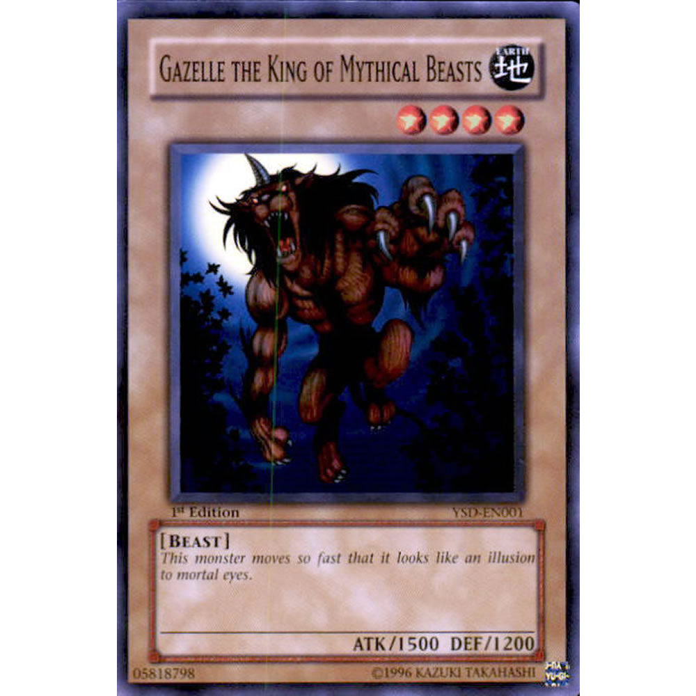 Gazelle the King of Mythical Beasts YSD-EN001 Yu-Gi-Oh! Card from the GX 2006 Set