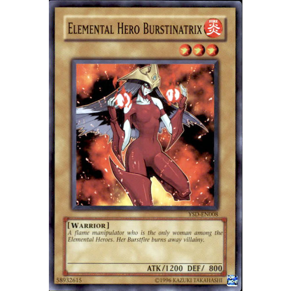 Elemental Hero Burstinatrix YSD-EN008 Yu-Gi-Oh! Card from the GX 2006 Set