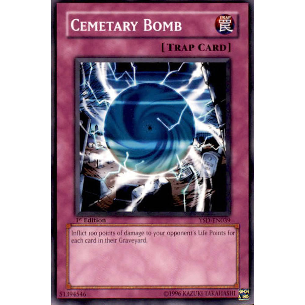 Cemetary Bomb YSD-EN039 Yu-Gi-Oh! Card from the GX 2006 Set