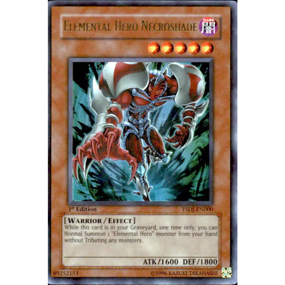Elemental Hero Necroshade YSDJ-EN000 Yu-Gi-Oh! Card from the Jaden Yuki Set