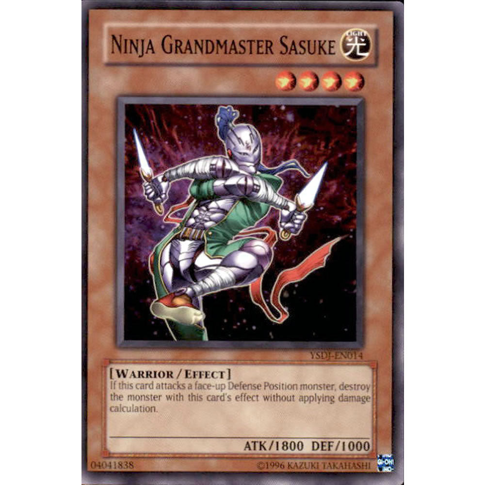 Ninja Grandmaster Sasuke YSDJ-EN014 Yu-Gi-Oh! Card from the Jaden Yuki Set
