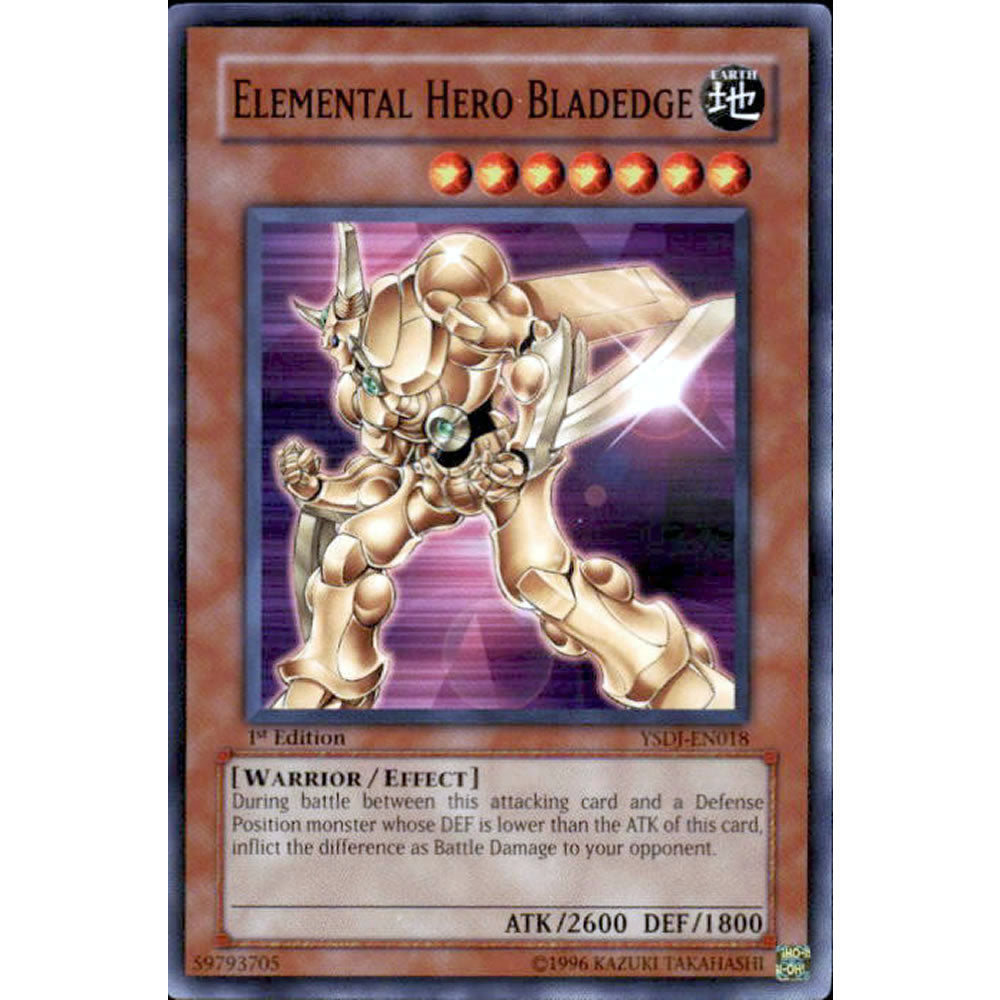 Elemental Hero Bladedge YSDJ-EN018 Yu-Gi-Oh! Card from the Jaden Yuki Set