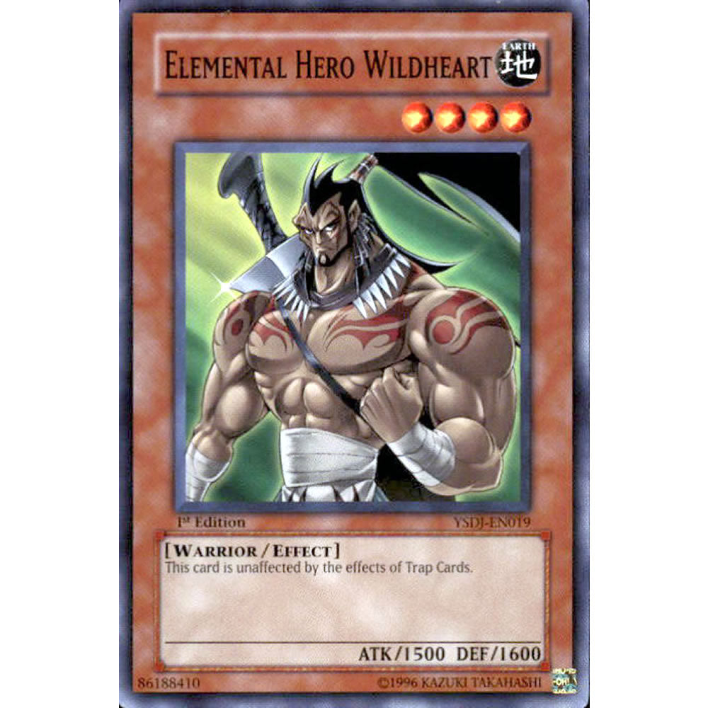 Elemental Hero Wildheart YSDJ-EN019 Yu-Gi-Oh! Card from the Jaden Yuki Set